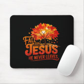 Für Jesus fallen, er verlässt den christlichen Gla Mousepad (Mit Mouse)