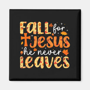 Für Jesus fallen, er verlässt dich nie Retro Herbs Magnet