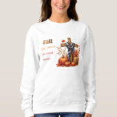 Für Jesus fallen, verlasst er nie Sweatshirt (Vorderseite)