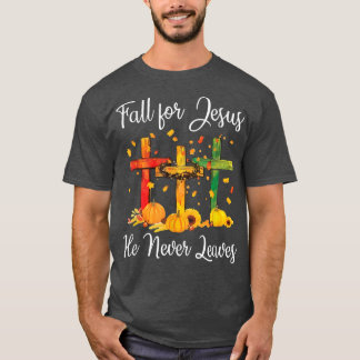 Für Jesus Verlasse er nie Herbstbäume. T-Shirt