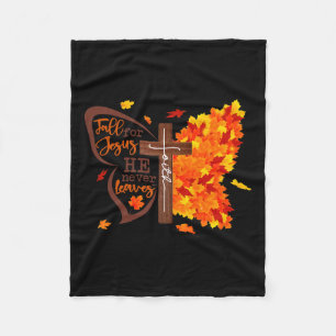 Für Jesus Verlasse er nie Schmetterling Christlich Fleecedecke