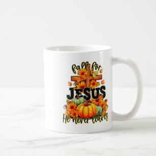 Für Jesus Verlasst er nie Halloween Herbst. Kaffeetasse