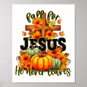 Für Jesus Verlasst er nie Halloween Herbst. Poster (Vorne)