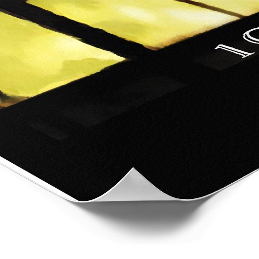 "Für jetzt sehen wir durch ein Glas dunkel" Poster (Ecke)