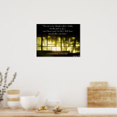 "Für jetzt sehen wir durch ein Glas dunkel" Poster (Küche)