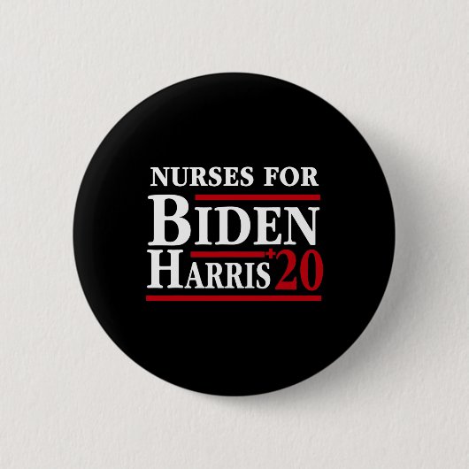 Für Joe Biden Kamala Harris 2020 Nursing Rn's Emt Button (Vorderseite)