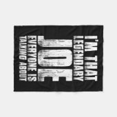 Für Joe Name Vorname Funny Joe Fleecedecke (Vorderseite (Horizontal))