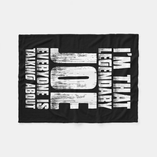 Für Joe Name Vorname Funny Joe Fleecedecke (Vorderseite (Horizontal))