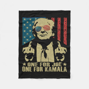 Für Joe One für Kamala Funny Trump 2024 Fleecedecke