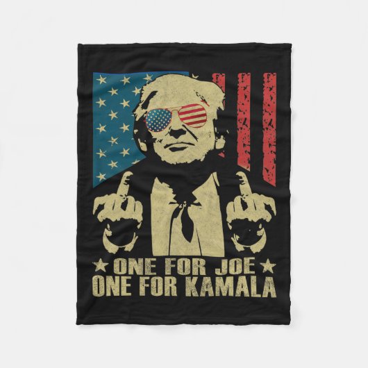 Für Joe One für Kamala Funny Trump 2024 Fleecedecke (Vorderseite)