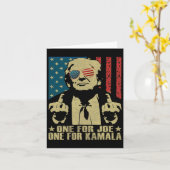 Für Joe One für Kamala Funny Trump 2024 Karte (Gelbe Blume)