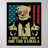 Für Joe One für Kamala Funny Trump 2024 Poster (Vorne)