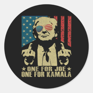 Für Joe One für Kamala Funny Trump 2024 Runder Aufkleber