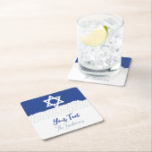 Für jüdische Feierlichkeiten Bar Mitzvahs Rechteckiger Pappuntersetzer (Vor Ort)