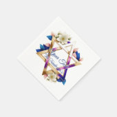 Für jüdische Feiertage Unabhängigkeit Bar Mitzvah Serviette (Ecke)