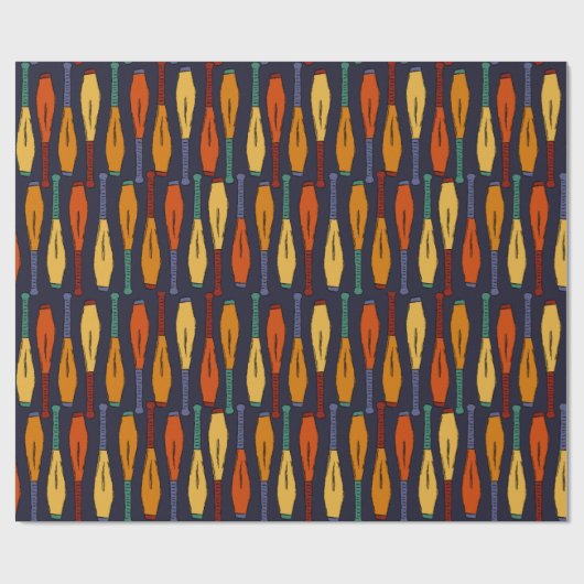 Für Jugglers Juggling Clubs Gemustert Geschenkpapier (Flach)