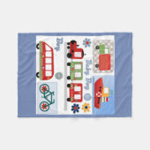 Für Junge Fleecedecke (Vorderseite (Horizontal))