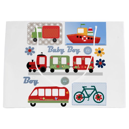 Für Junge Große Geschenktüte (Vorderseite)