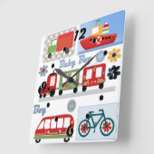 Für Junge Quadratische Wanduhr (Winkel)