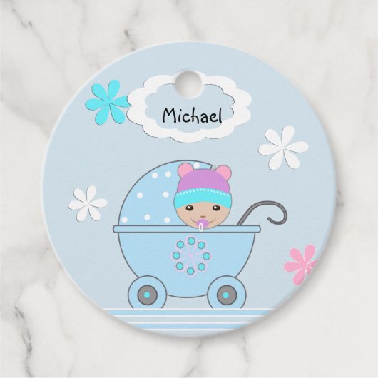 Für Junge, Roller, Kleinkind Geschenkanhänger (Vorderseite)