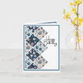 Für Kaffee- und Teeliebhaber - Blue Birthday Karte (Gelbe Blume)