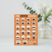 Für Kaffeeliebhaber Schaumkaffee Postkarte (Stehend Vorderseite)