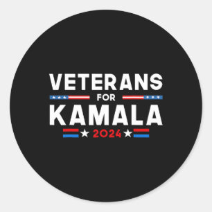 Für Kamala American Flag Kamala-Harris Supporter Runder Aufkleber