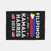 Für Kamala Harris 2024 Flag Patriotic Fleecedecke (Vorderseite (Horizontal))