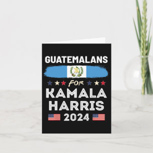 Für Kamala Harris 2024 Guatemala-Flagge Karte