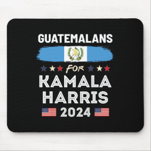 Für Kamala Harris 2024 Guatemala-Flagge Mousepad