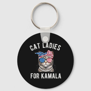 Für Kamala Harris Cat Ladys Usa 2024 Womens Schlüsselanhänger