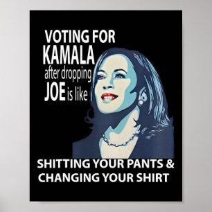 Für Kamala zu stimmen, nachdem Joe gefallen ist, i Poster