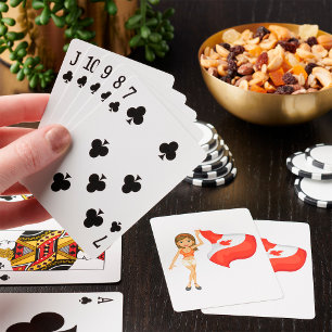 Für Kanada jubelnde Spielkarten