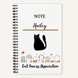 Für Katzen-Liebhaber - SpiralNotebook Notizblock