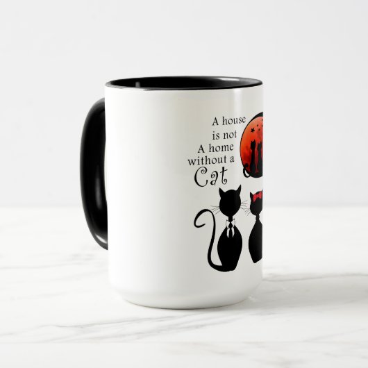 Für Katzenliebhaber Tasse (Vorderseite Links)