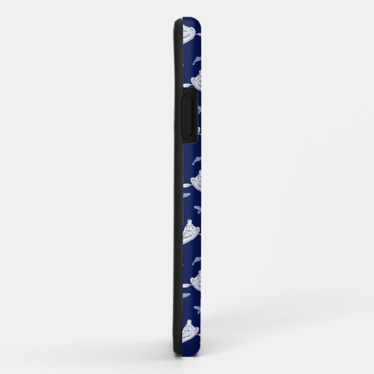 Für Kayakers Personalisiert Navy Blue Kayak Case-Mate iPhone Hülle (Hinten/Rechts)