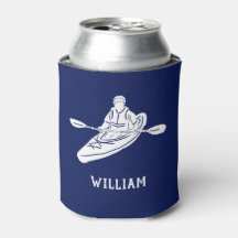 Für Kayakers Personalisiert Navy Blue Kayak