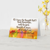 Für kenne mich die Schrift Gedanken-Jeremias KJV Karte (Gelbe Blume)