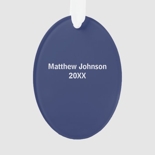 Für Kieferorthopäden Weihnachtsbaum Anpassbarer Na Ornament (Rückseite)