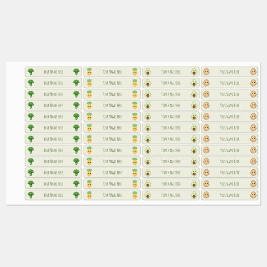 Für Kinder Personalisierter Name Etiketten (Blatt)