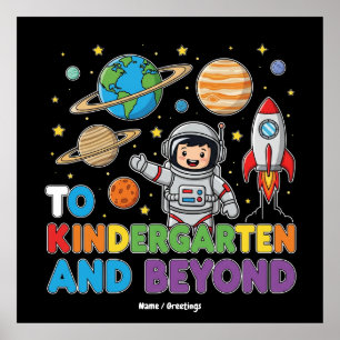 Für Kindergarten und Jenseits des Astronauten Funn Poster