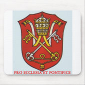 FÜR KIRCHE UND PAPST MOUSEPAD (Vorne)