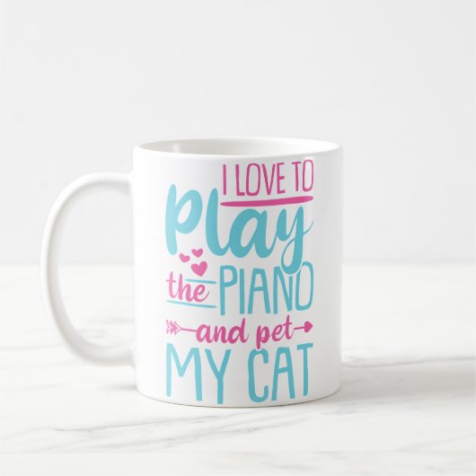 Für Klavierspieler Kaffeetasse (Links)
