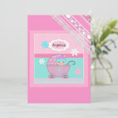 Für kleine Mädchen Einladung (Stehend Vorderseite)