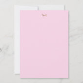 Für kleine Mädchen Einladung (Rückseite)