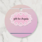 Für kleine Mädchen Geschenkanhänger (Rückseite)