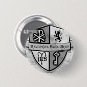 Für König-und Land-Schwarzweiss-Logo Button (Vorne & Hinten)