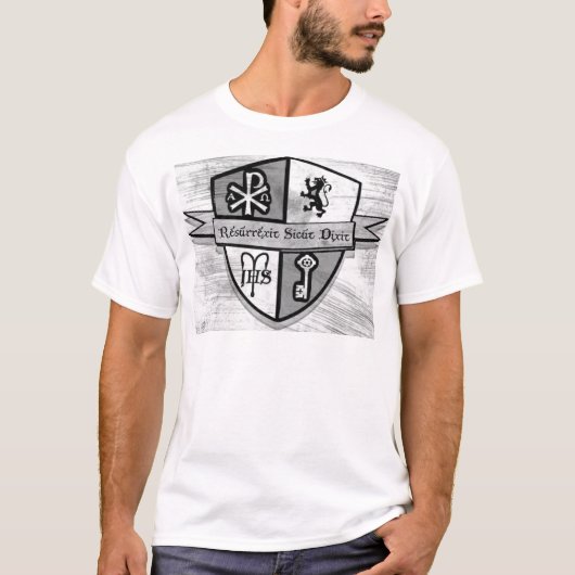 Für König-und Land-Schwarzweiss-Logo T-Shirt (Vorderseite)