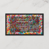 Für köstliche Süßigkeiten Bäckerei und Konditorei Visitenkarte (Rückseite)