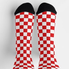 Für Kroatien Liebhaber Modische Schachbrett Socken